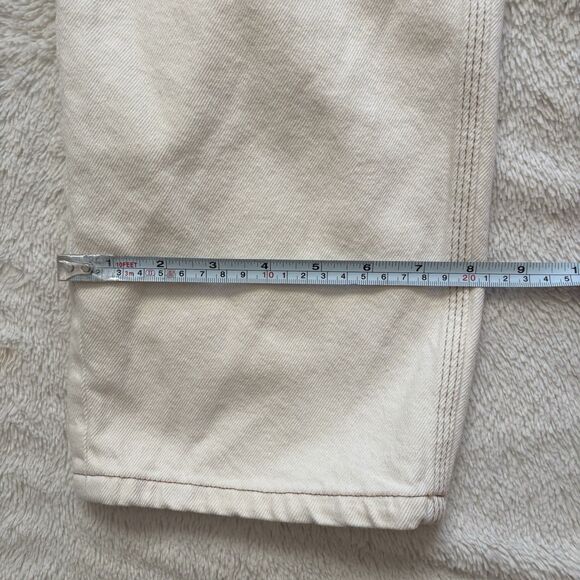 Cotton On Baggy Straight Leg Straight Fit Jeans Womens 30x28 Beige Casual - Picture 8 of 8